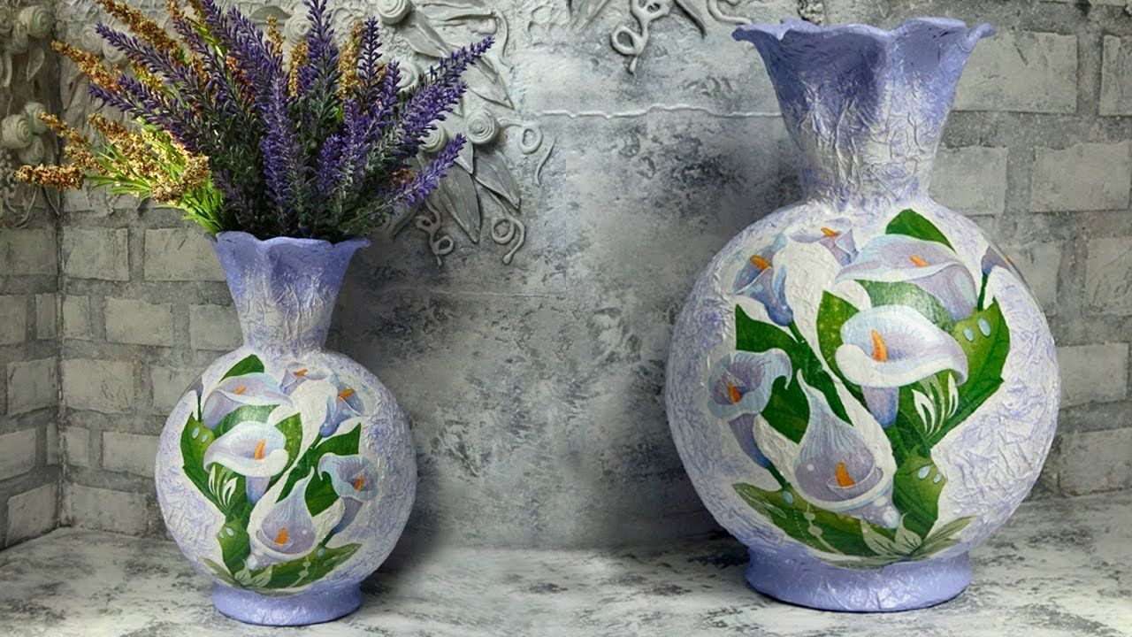 Parista munakotelosta ja pullosta voi tehdä kauniin maljakon kodin sisustukseen.