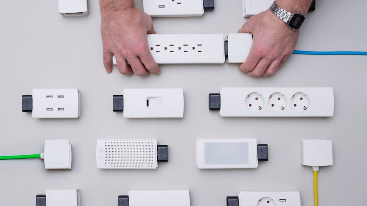 Kiinteät pistorasiat ovat menneisyyden jäänne. Nykyään käytetään modulaarisia pistorasioita, jotka voidaan asentaa ilman seinien poraamista.