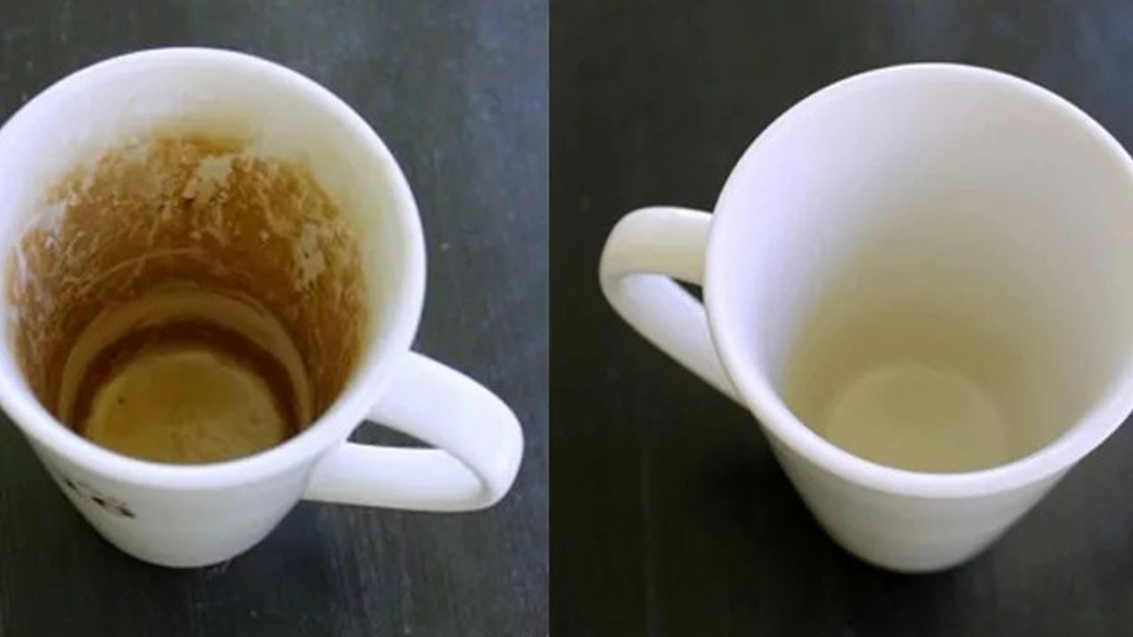 Kuinka käyttää etikkaa kupin sisäpuolelle muodostuneen ruskean raidan poistamiseen