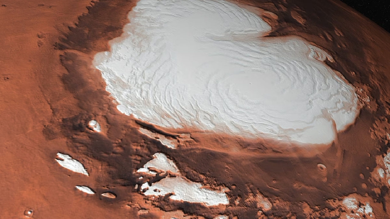 NASA tutkii Marsin pintaa ja löytää jälkiä 3,6 miljardia vuotta vanhoista ”jääkilpeistä”.