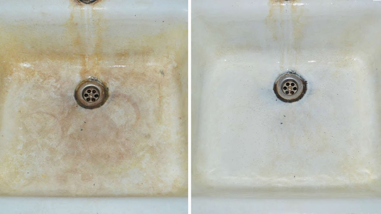 Sano hyvästit pesualtaan keltaisille tahroille: tapa poistaa sitkeät kalkkikertymät ja palauttaa pesualtaan valkoinen väri vahingoittamatta hanoja.