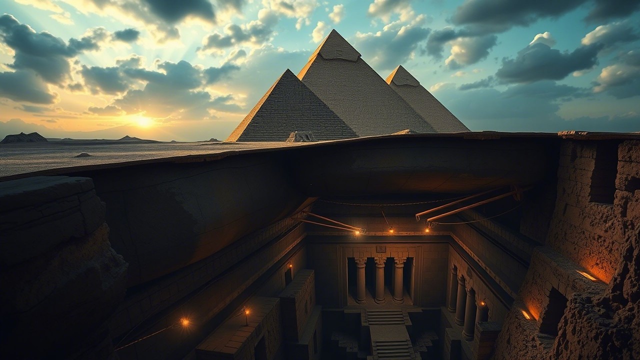 Gizan pyramidien läheltä on löydetty salaperäinen maanalainen rakenne.